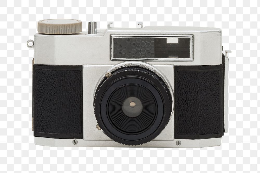 Retro analog camera design element 