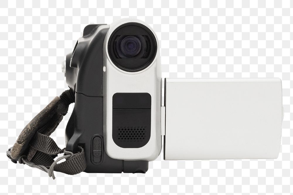 Handheld camcorder with copy space design element