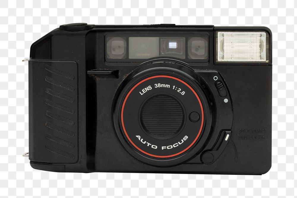 Black old camera design element