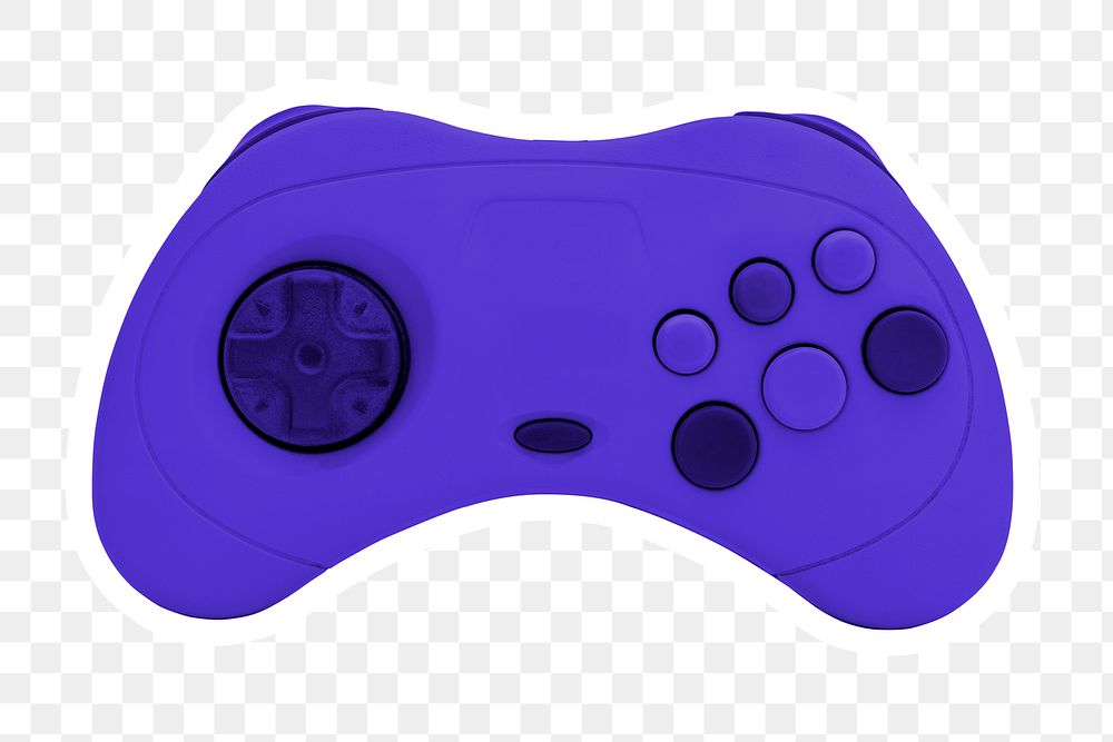 Vintage purple game controller design element