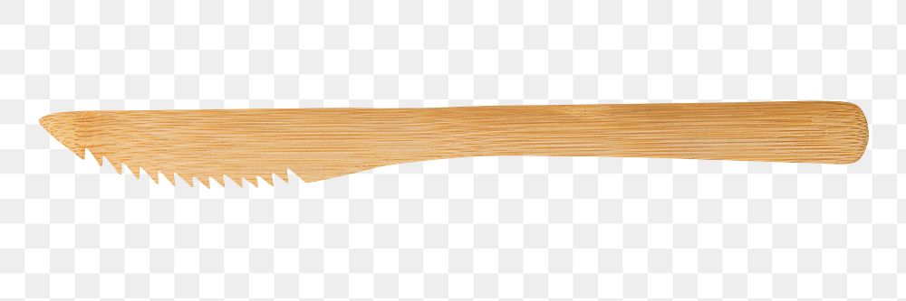 Natural wooden knife design element
