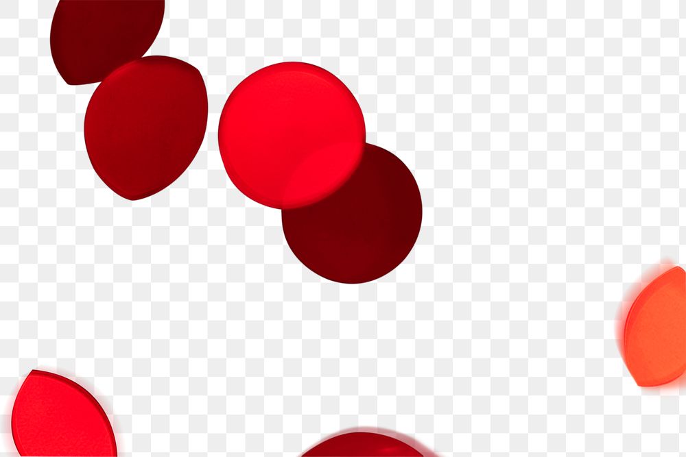 Red bokeh patterned background design element