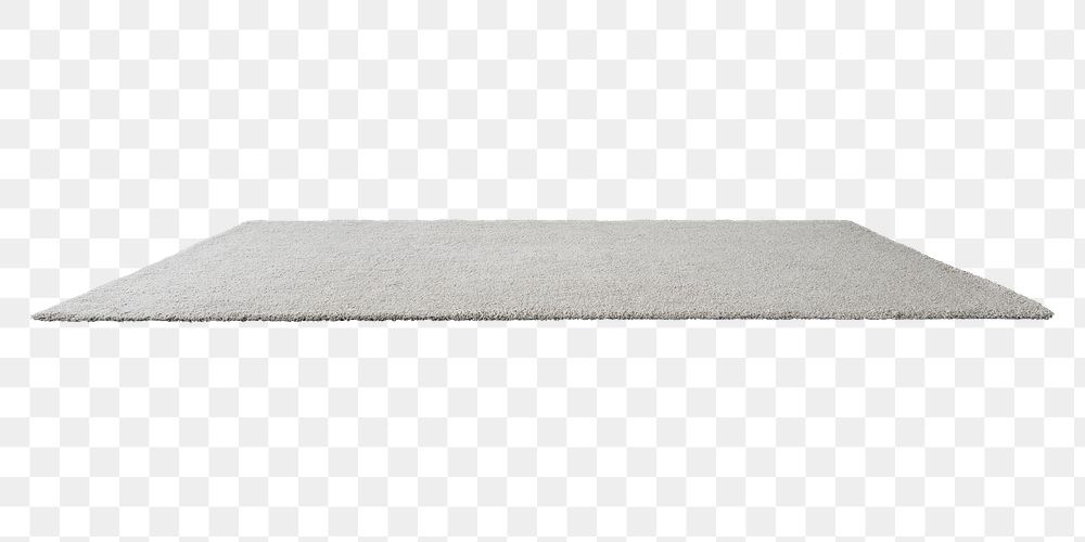 Gray fluffy floor carpet design element