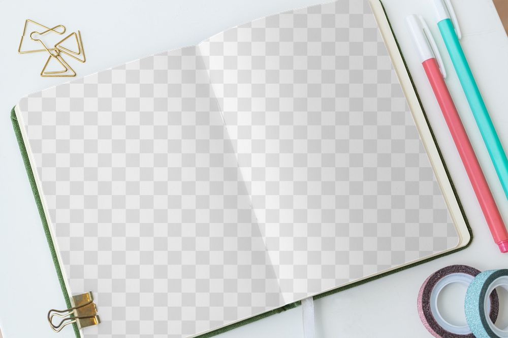Blank notebook page stationary design | Premium PNG - rawpixel