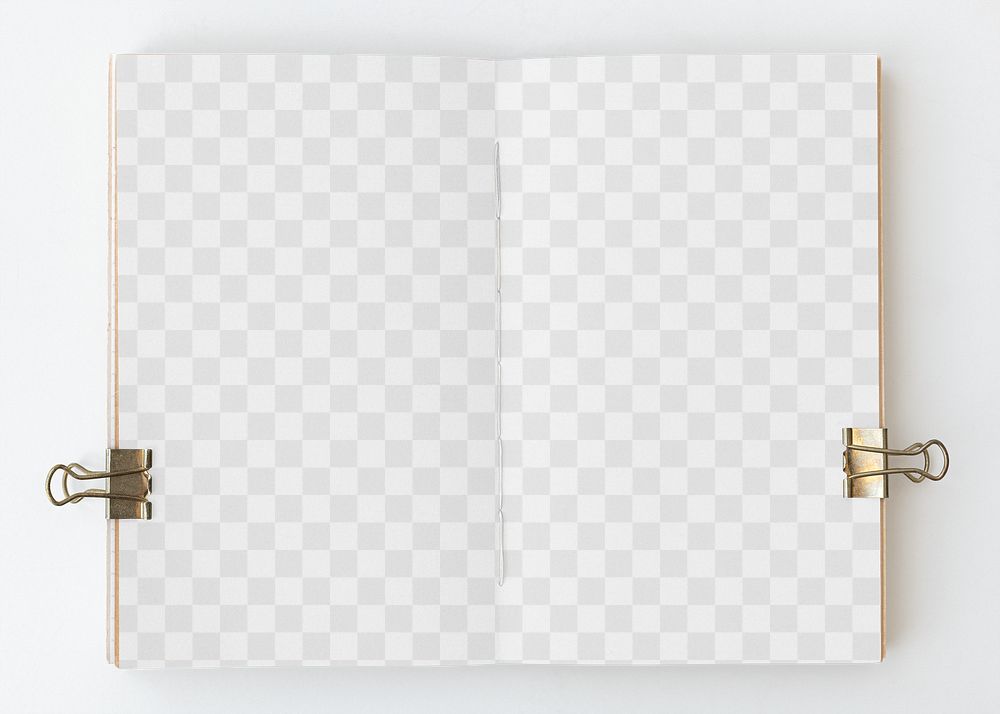 Blank plain notebook page design element