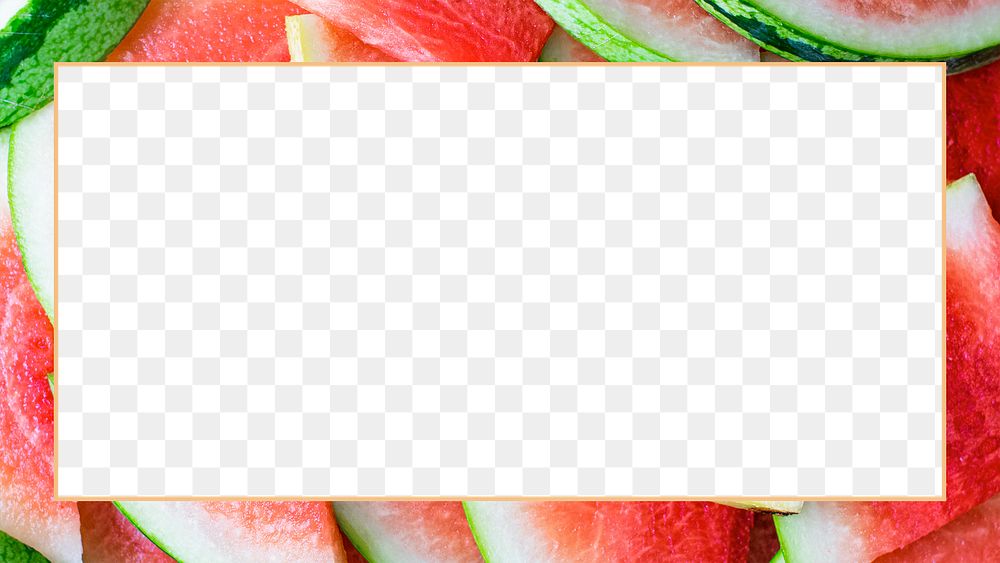 Watermelon png frame background transparent