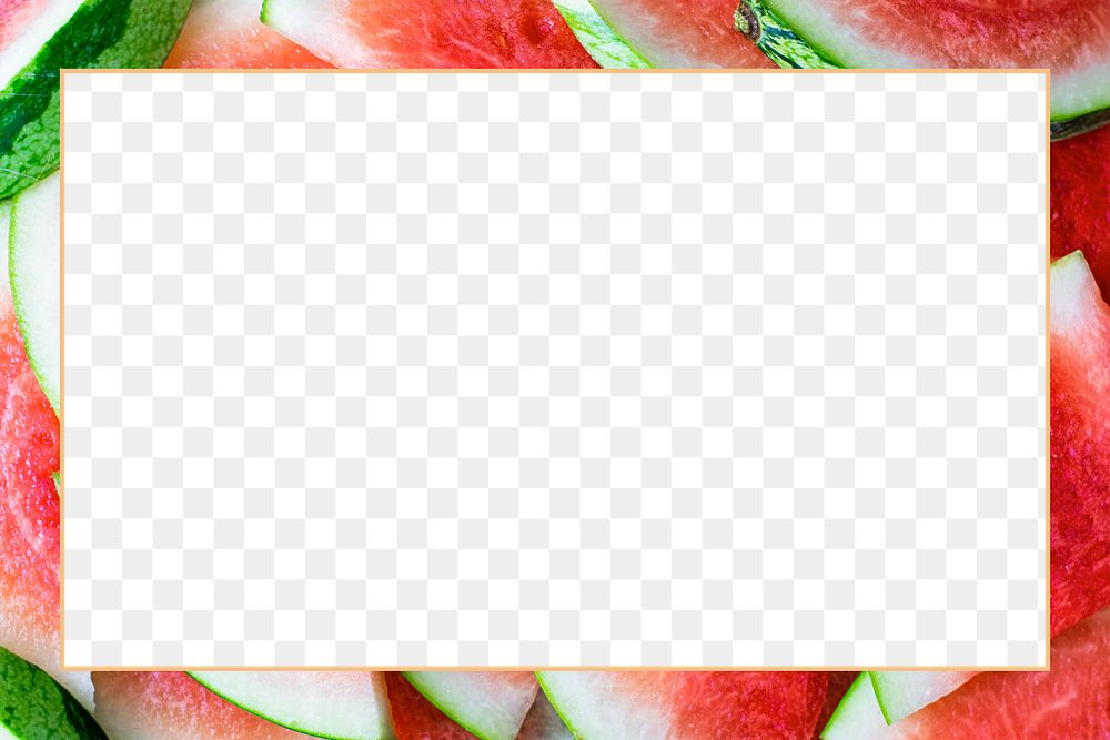 Png watermelon transparent frame background