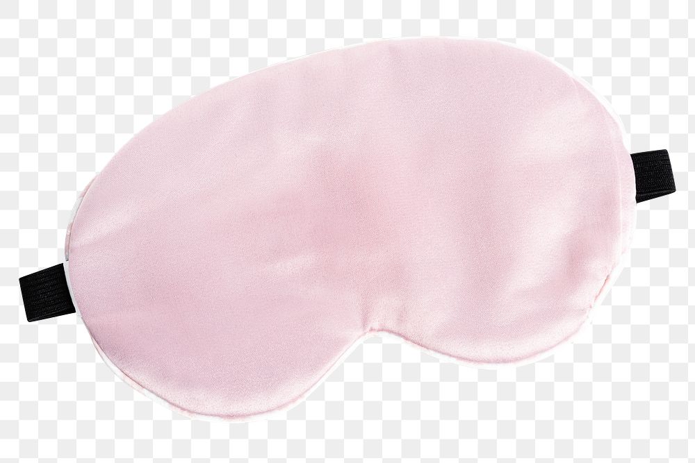 Png pink sleep mask mockup