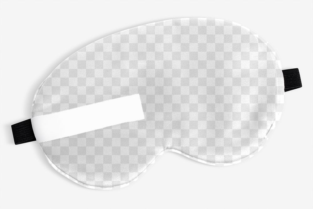 Png sleep mask transparent mockup
