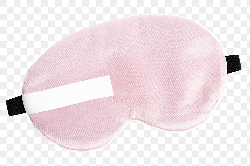 Png pink sleep mask mockup
