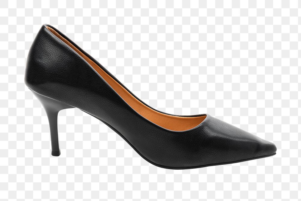 Png black high heel mockup women&rsquo;s shoes fashion