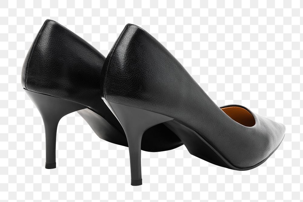 Png black high heel mockup | Free PNG Sticker - rawpixel