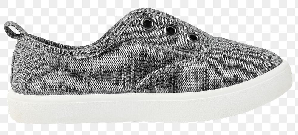 Png gray slip-on mockup streetwear sneakers fashion