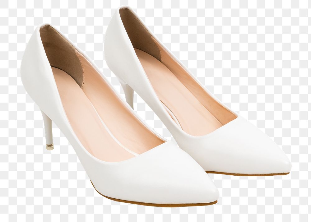 Png white high heels mockup women&rsquo;s shoes fashion