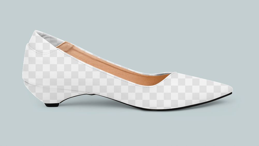 Png low heels transparent mockup women&rsquo;s shoes fashion