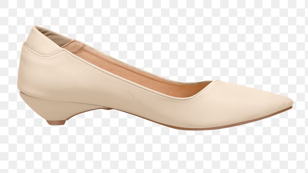Png beige low heels mockup women&rsquo;s shoes fashion
