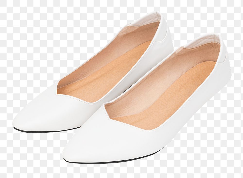 Png white low heel mockup women&rsquo;s shoes fashion