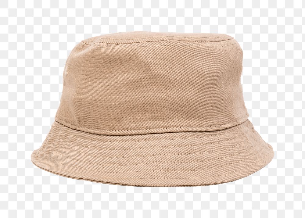Png beige bucket hat mockup unisex accessory