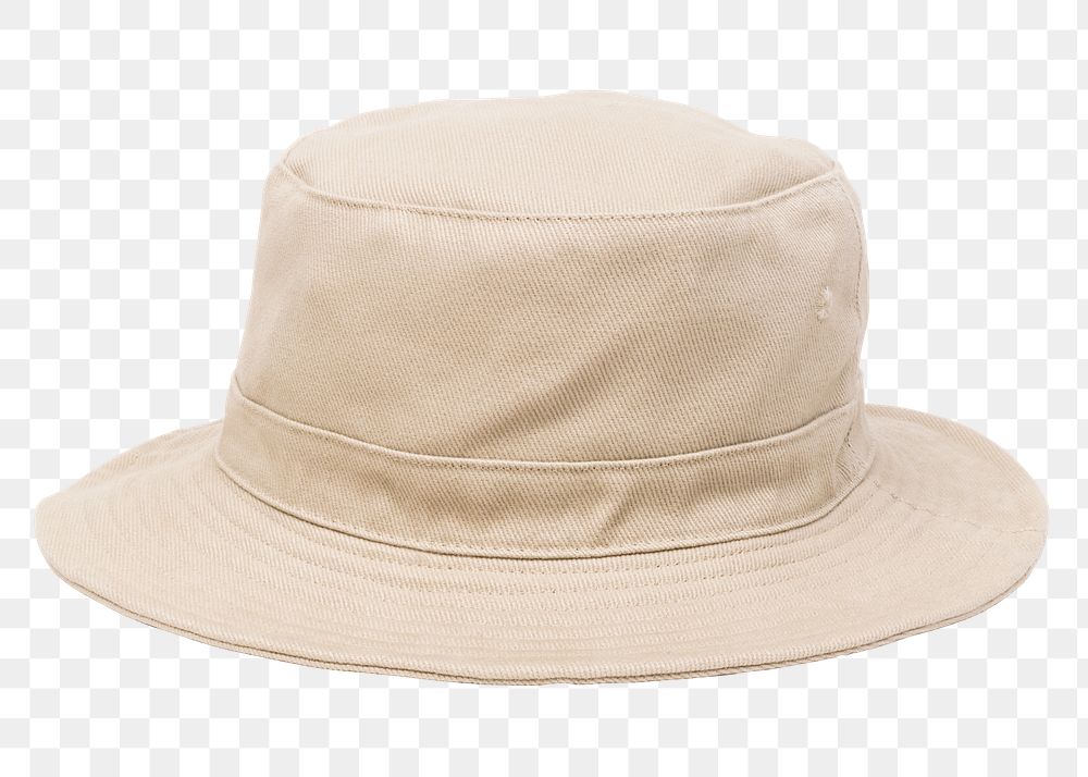 Png beige bucket hat mockup unisex accessory