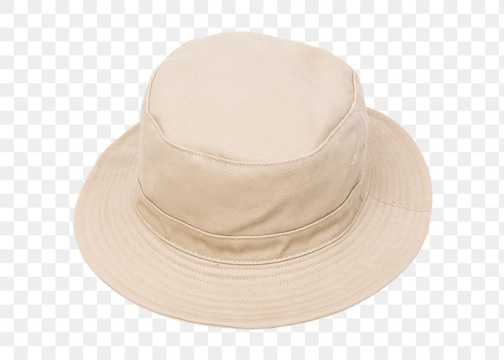 Png beige bucket hat mockup unisex accessory