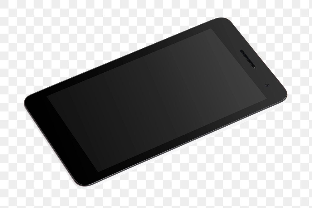 Mobile phone screen mockup png product showcase