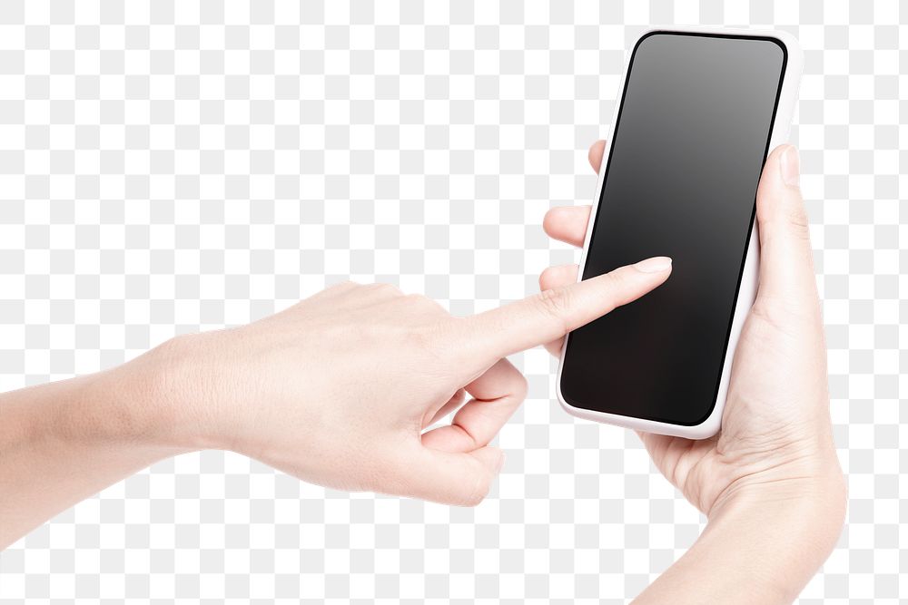 Mobile phone screen png digital device