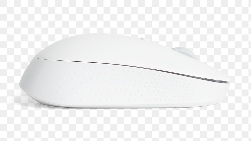 Wireless white mouse mockup png digital device