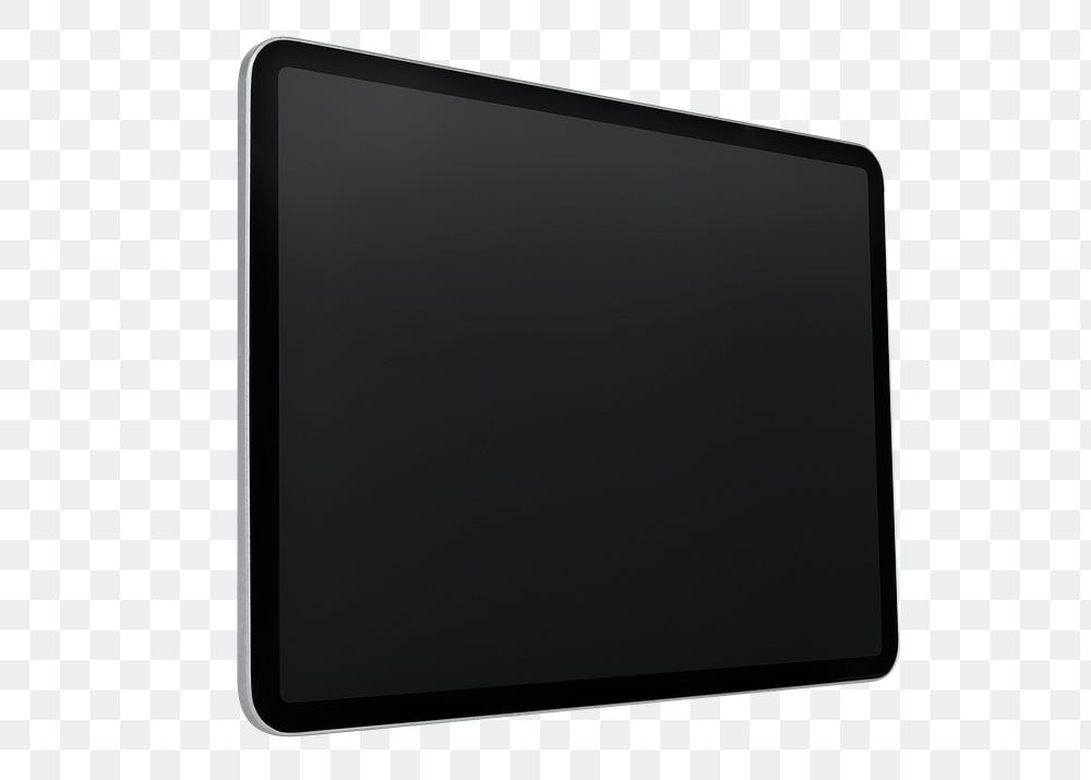 Digital tablet screen mockup png smart tech