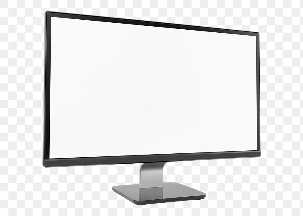 Computer screen png mockup digital device