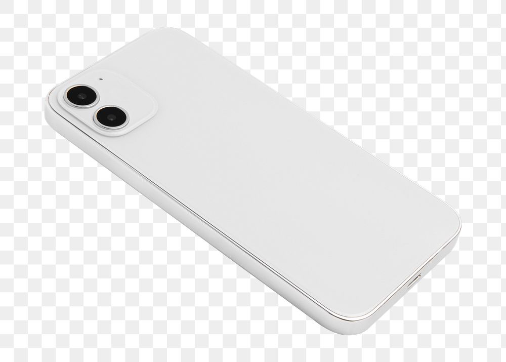 White phone mockup png rear view innovative future technology