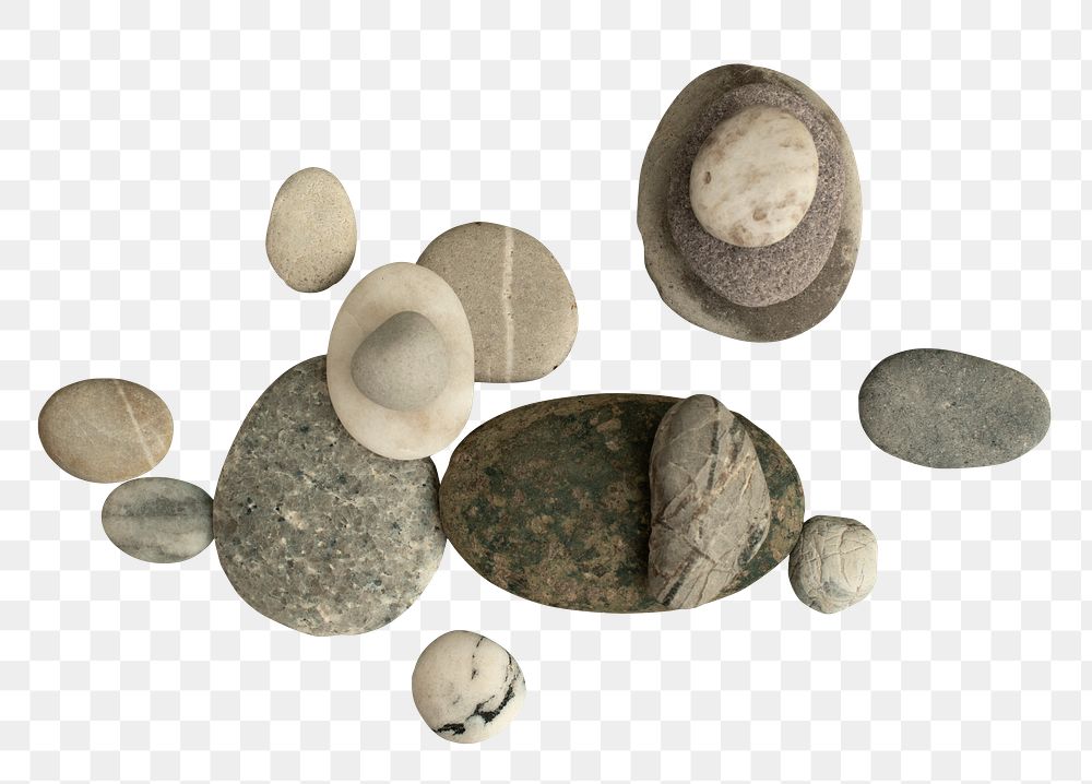 Zen rocks mockup png transparent art of balance concept