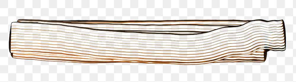 Brown comb painted texture png rectangle abstract DIY graphic experimental art