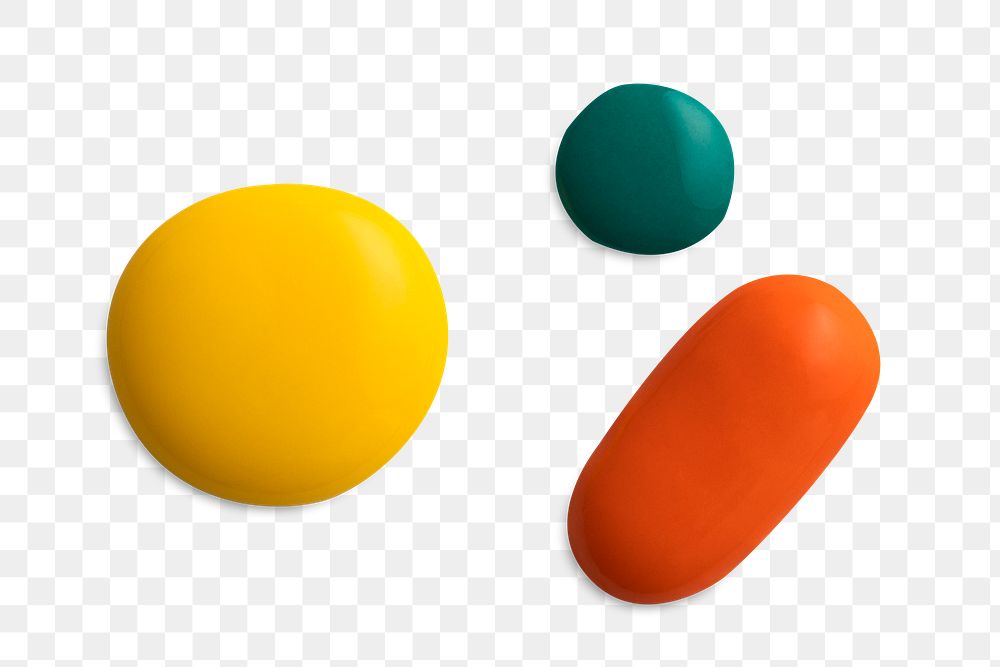 Colorful circle blob png element