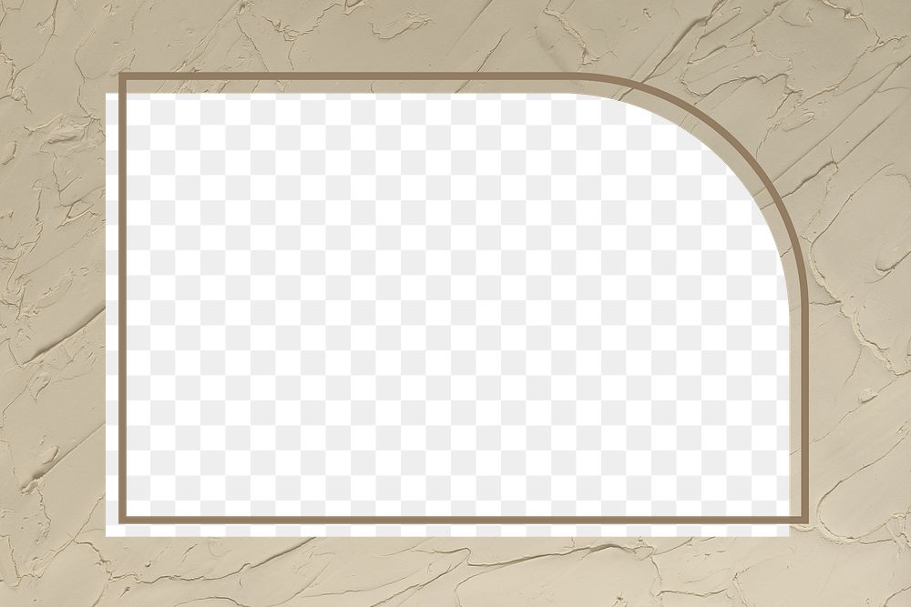 Png beige textured frame mockup