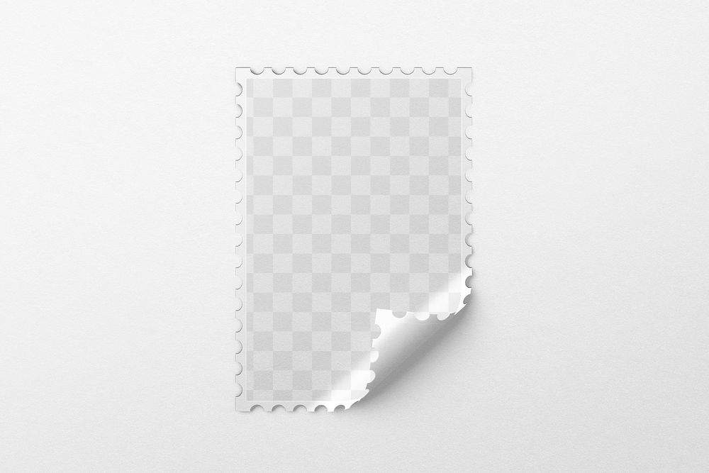 Wall poster png mockup, transparent paper