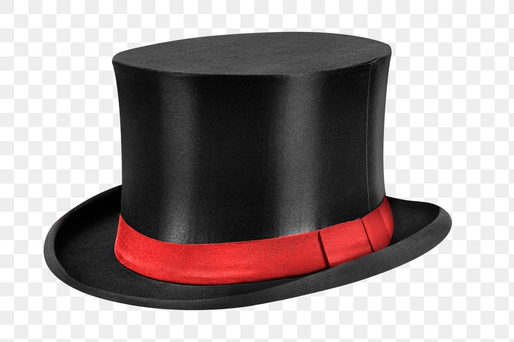 Top hat png sticker, headwear image on transparent background