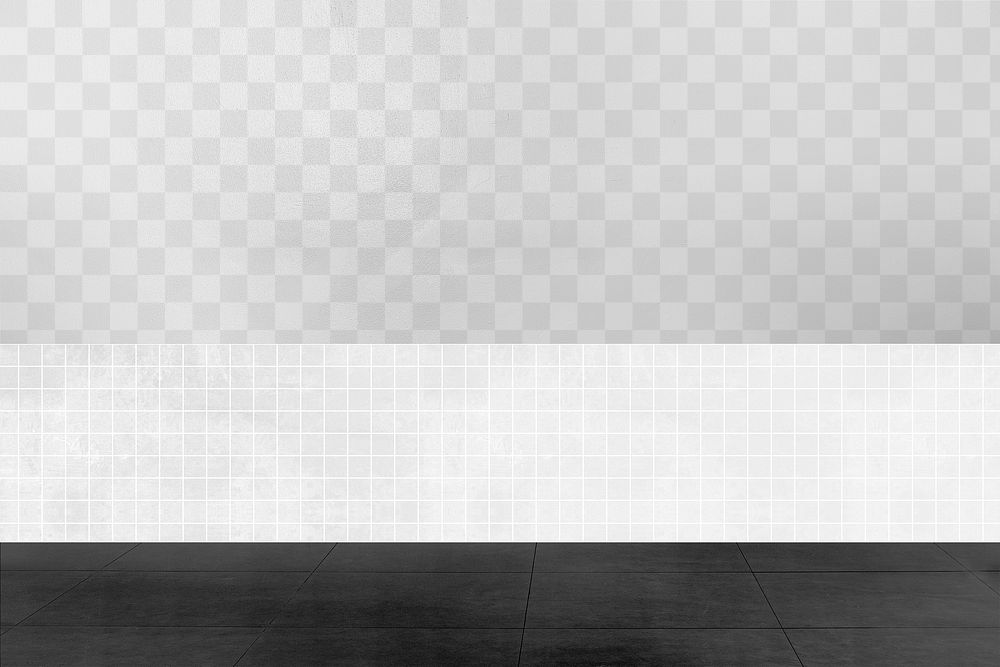 Modern luxury wall mockup png authentic empty room interior design