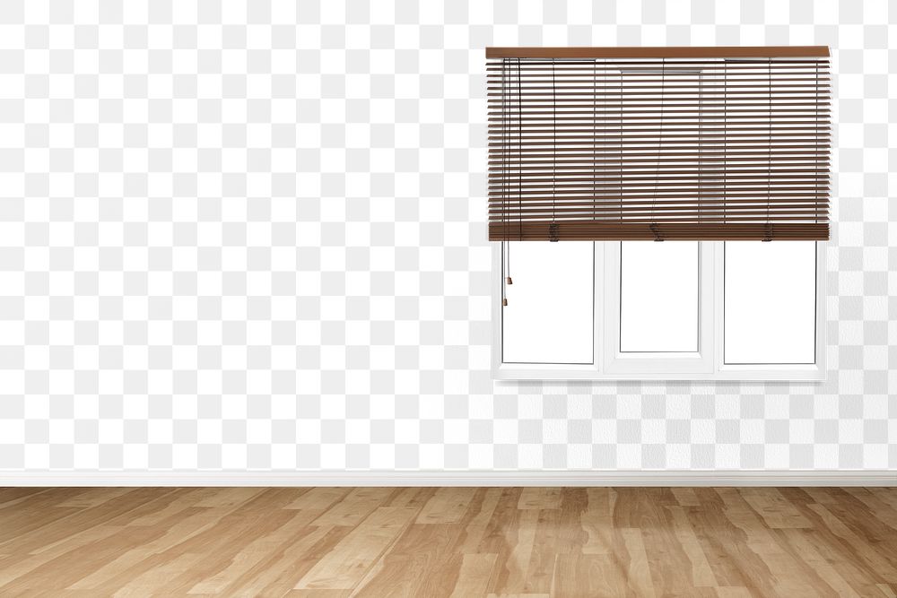 Wall mockup png authentic empty room interior design