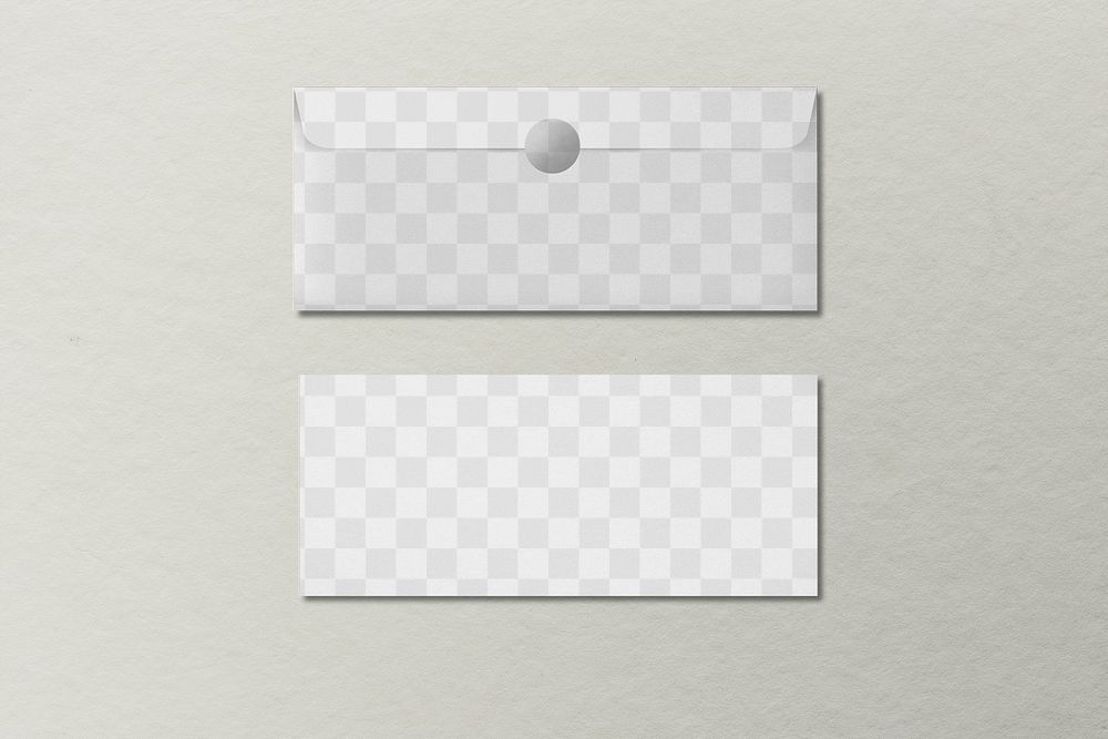 Envelope png mockup stationery transparent minimal style