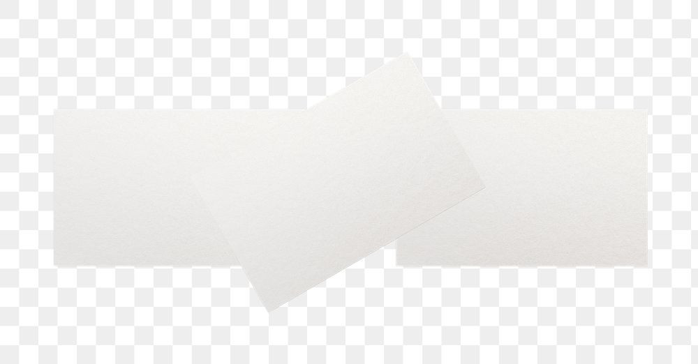 Png business card mockup in white