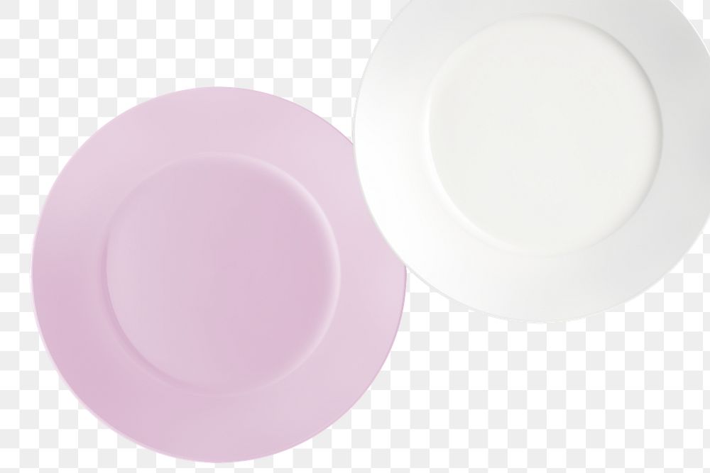 Dishes png mockup white design
