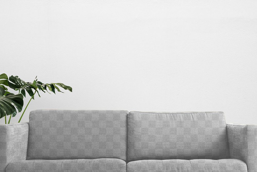 Sofa mockup png transparent, home interior
