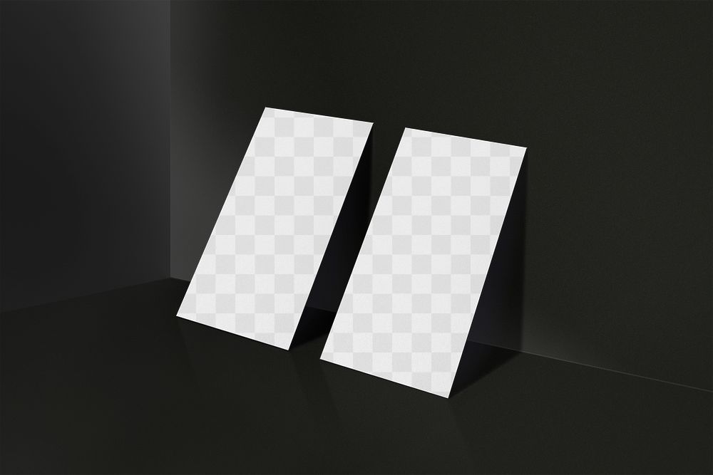 Business card png mockup