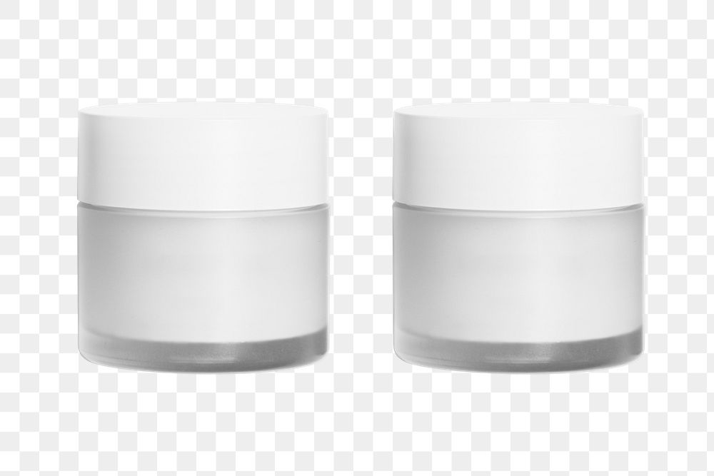 Cosmetic jars png  on transaprent background