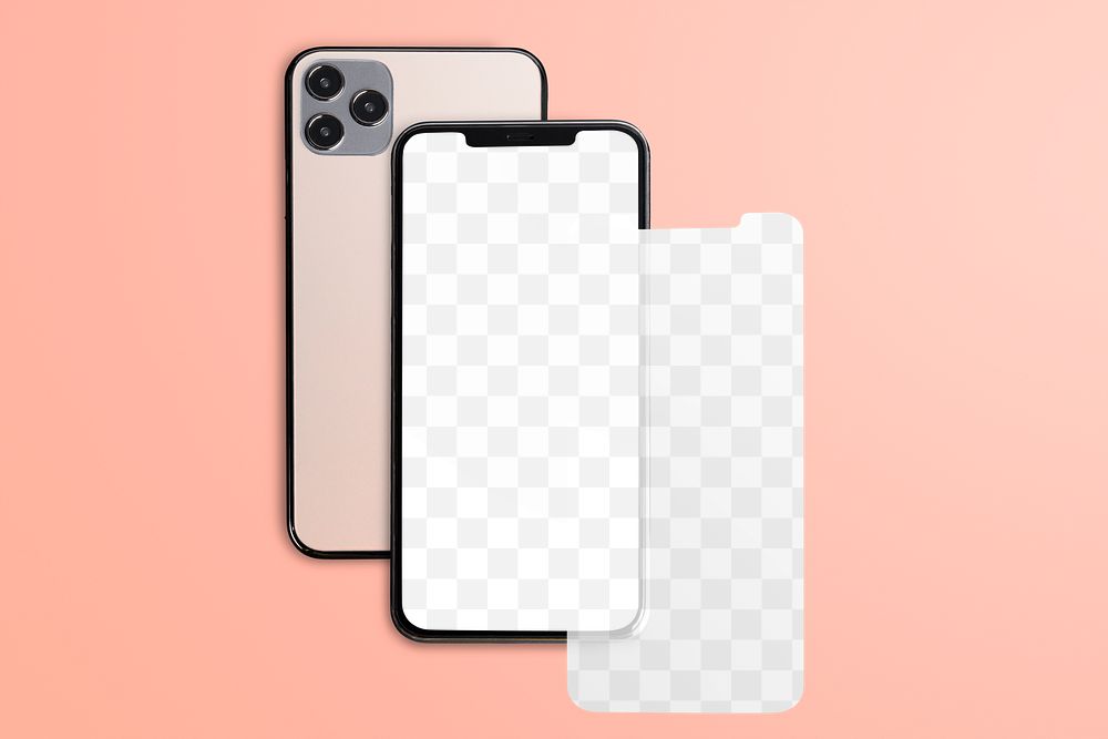 Phone screen png mockup 