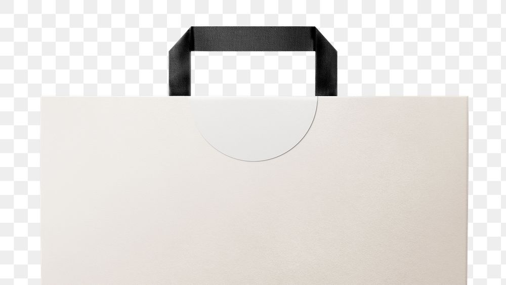 Shopping bag mockup png on transparent background 