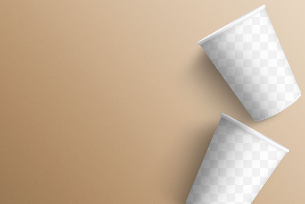 Paper cup mockup png 