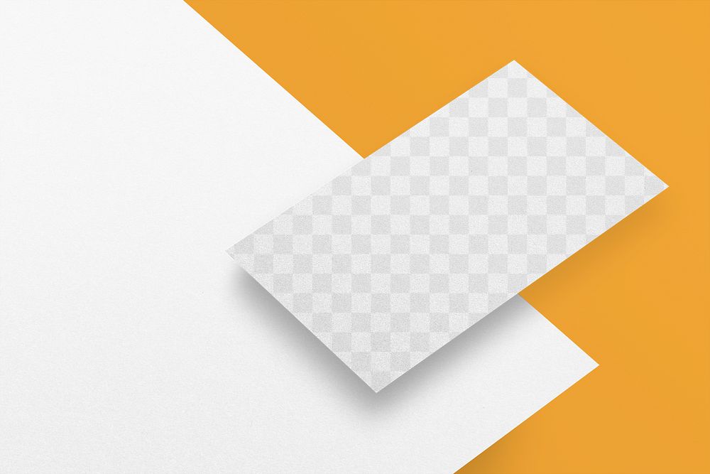 Business card mockup png transparent 