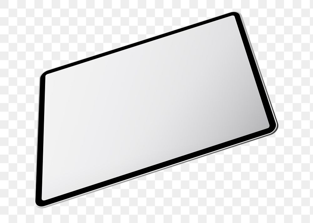 Tablet screen png, design space