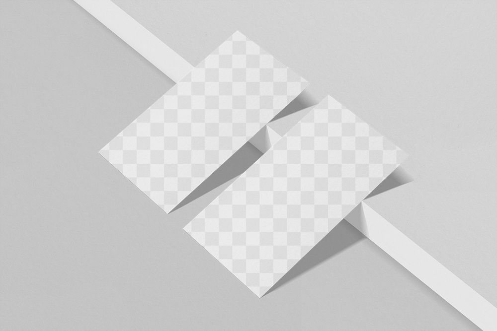 Business card mockup png transparent, corporate identity